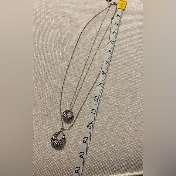 Two strand silver tone JJill necklace. New with tags - Picture 4 of 4